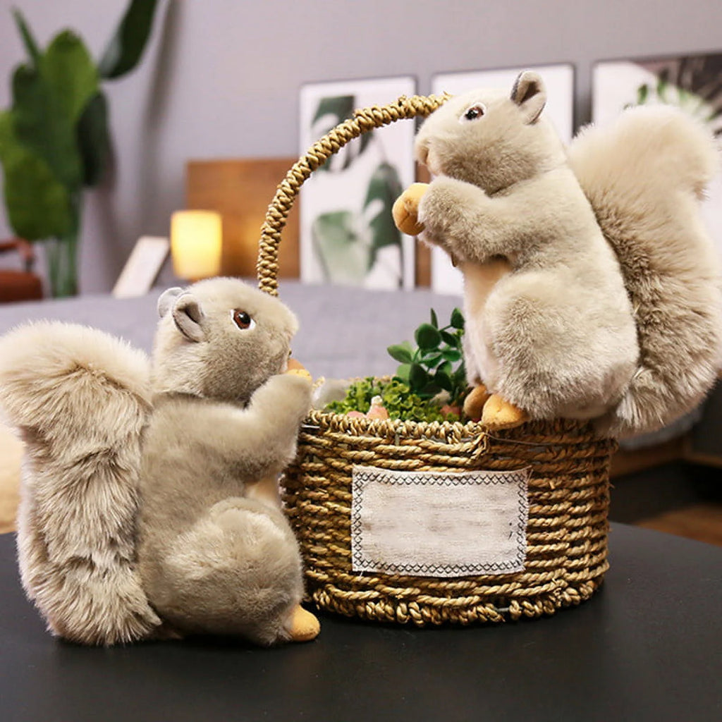 20cm Plush Squirrel Stuffed Doll Throw Pillow S703
