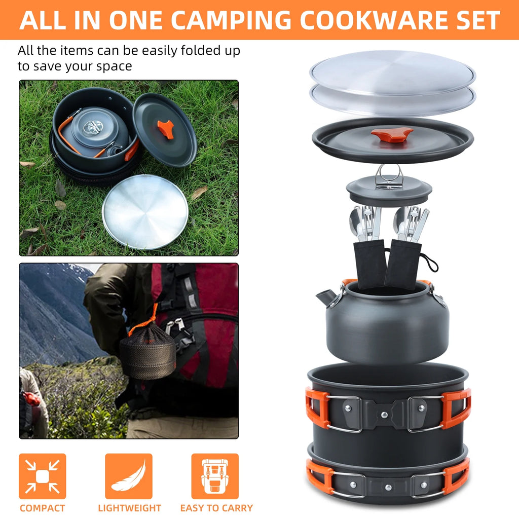 16pcs Camping Cookware Set O49811