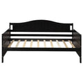 Espresso Twin Wooden Daybed with Trundle Bed R297
