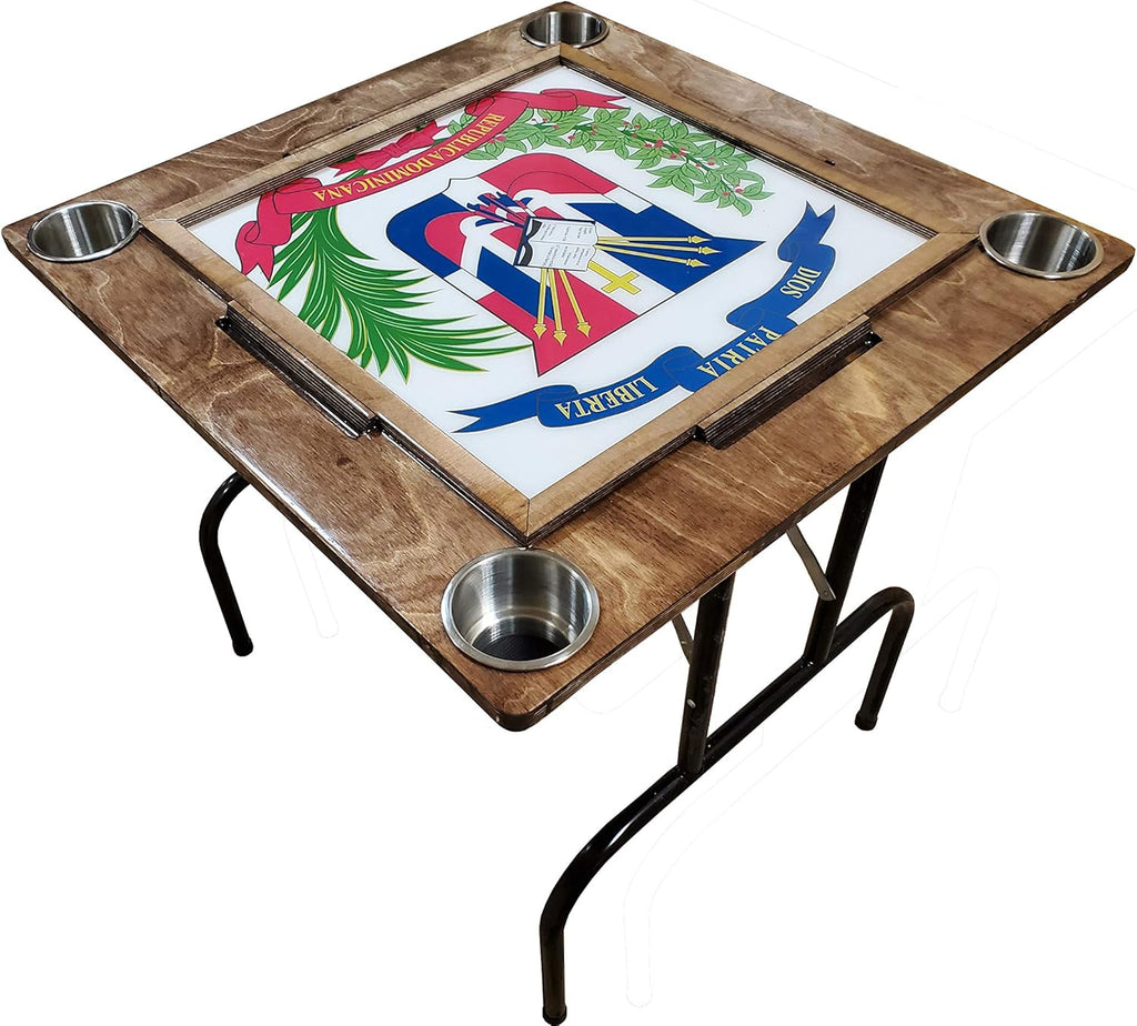 Mesa de Domino con Escudo Dominicano Z146