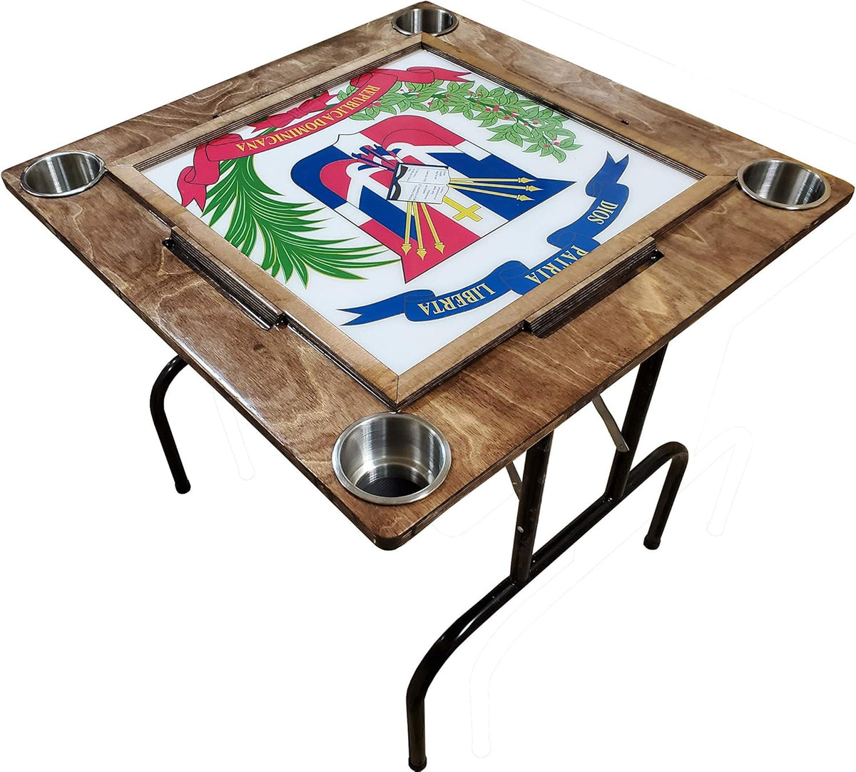 Mesa de Domino con Escudo Dominicano Z146