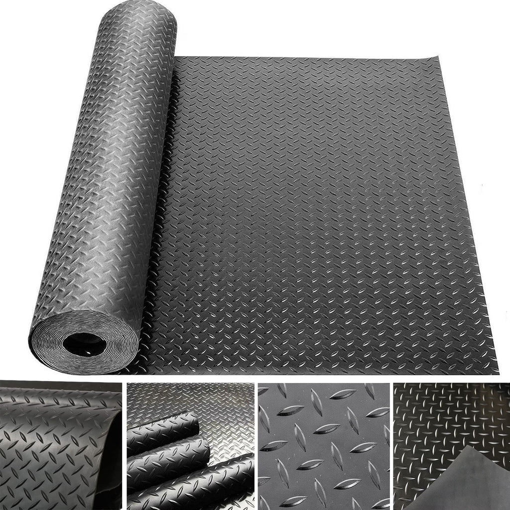 16.5ft x 3.3ft Heavy Duty Rubber Garage Floor Mat Roll N930829