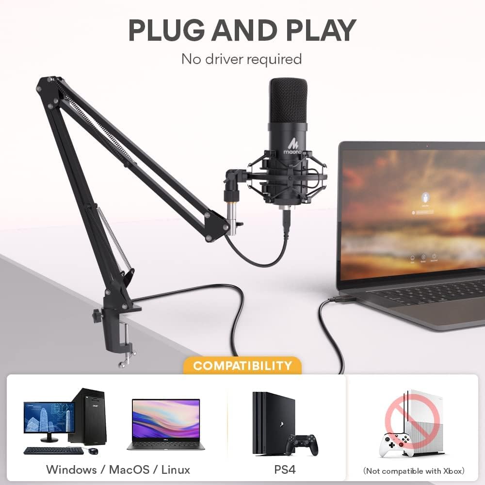 Pack of 2 USB Condenser Microphone Kit L306399