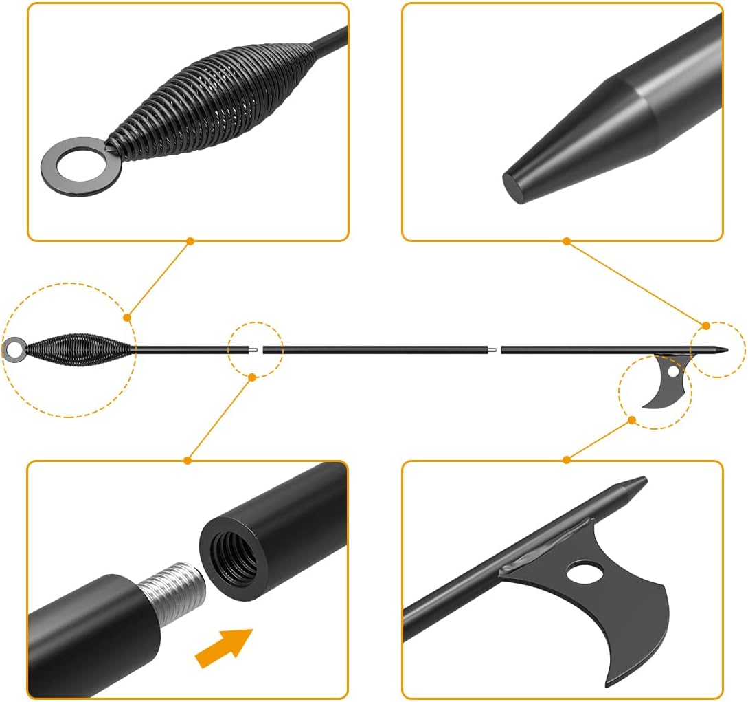 Adjustable Fire Pit Grabber Poker and 26 Log Grabber Fireplace Tongs K931
