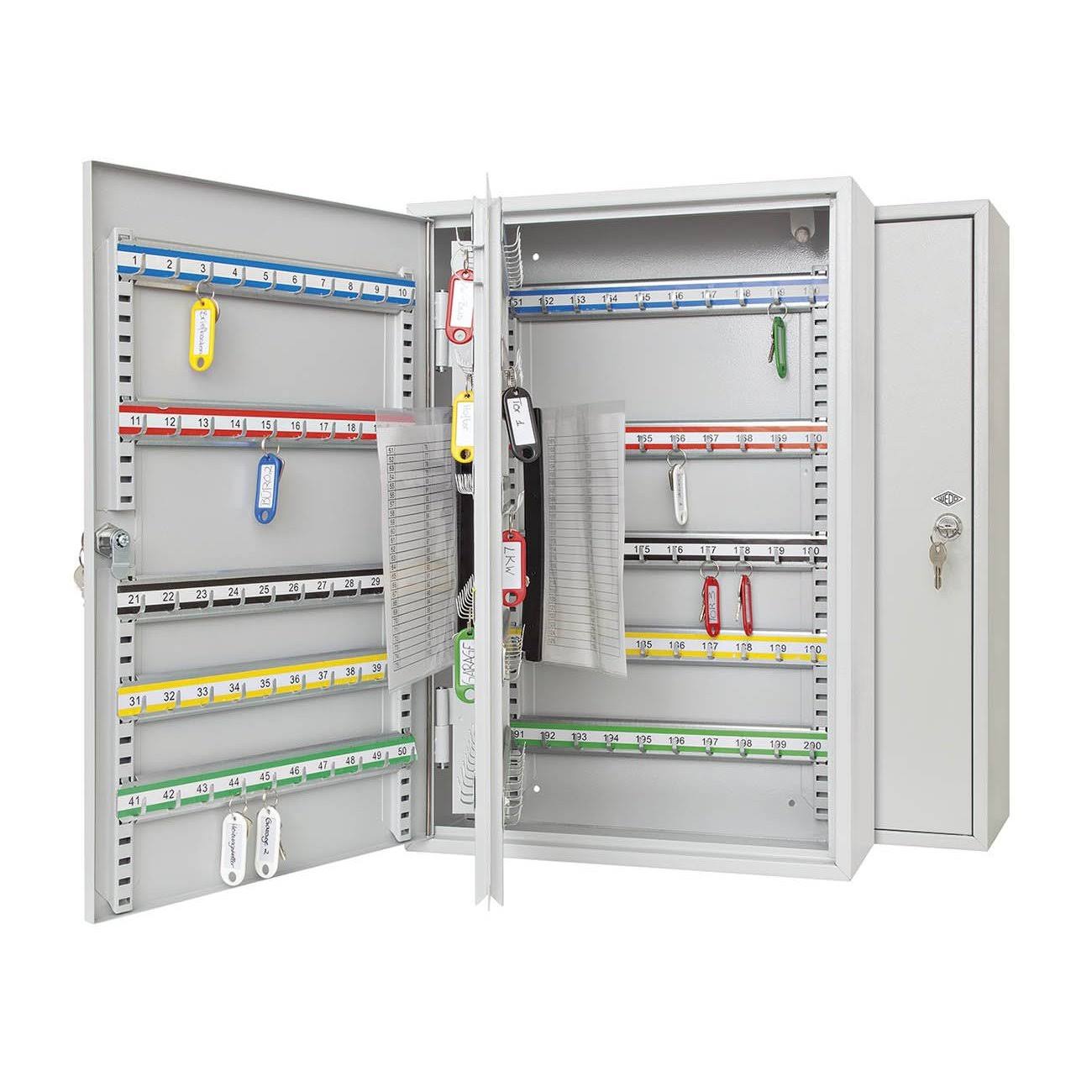 Key Cabinet with Space for 200 Keys Light Grey L1964