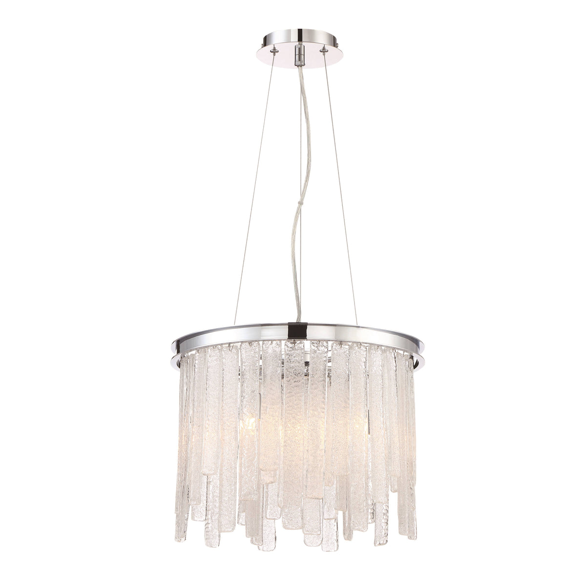 6 Light Polished Chrome Chandelier S525
