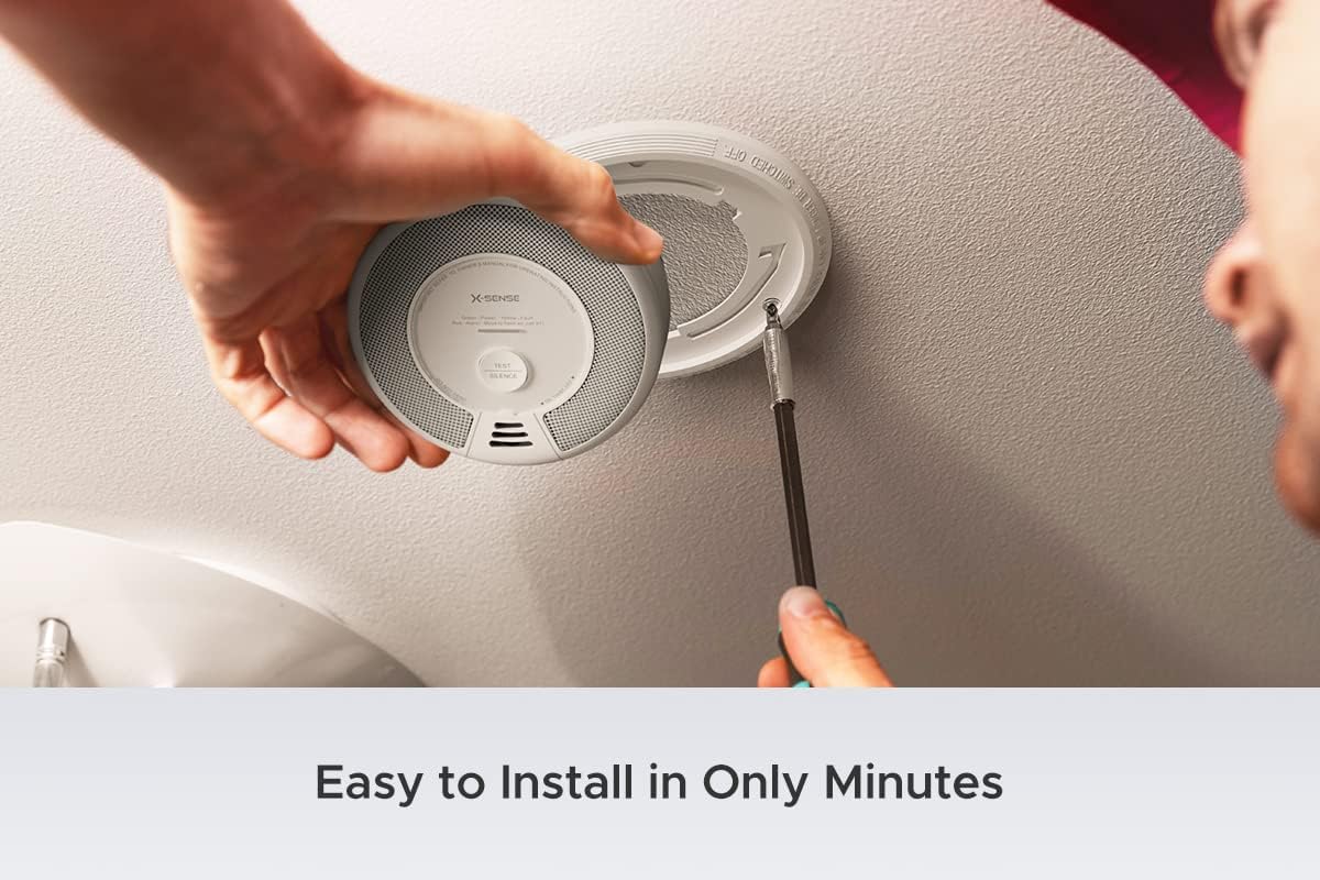 Wireless Interconnected Smoke and Carbon Monoxide Detector, 10-Year Battery, Pack of 3 S13551