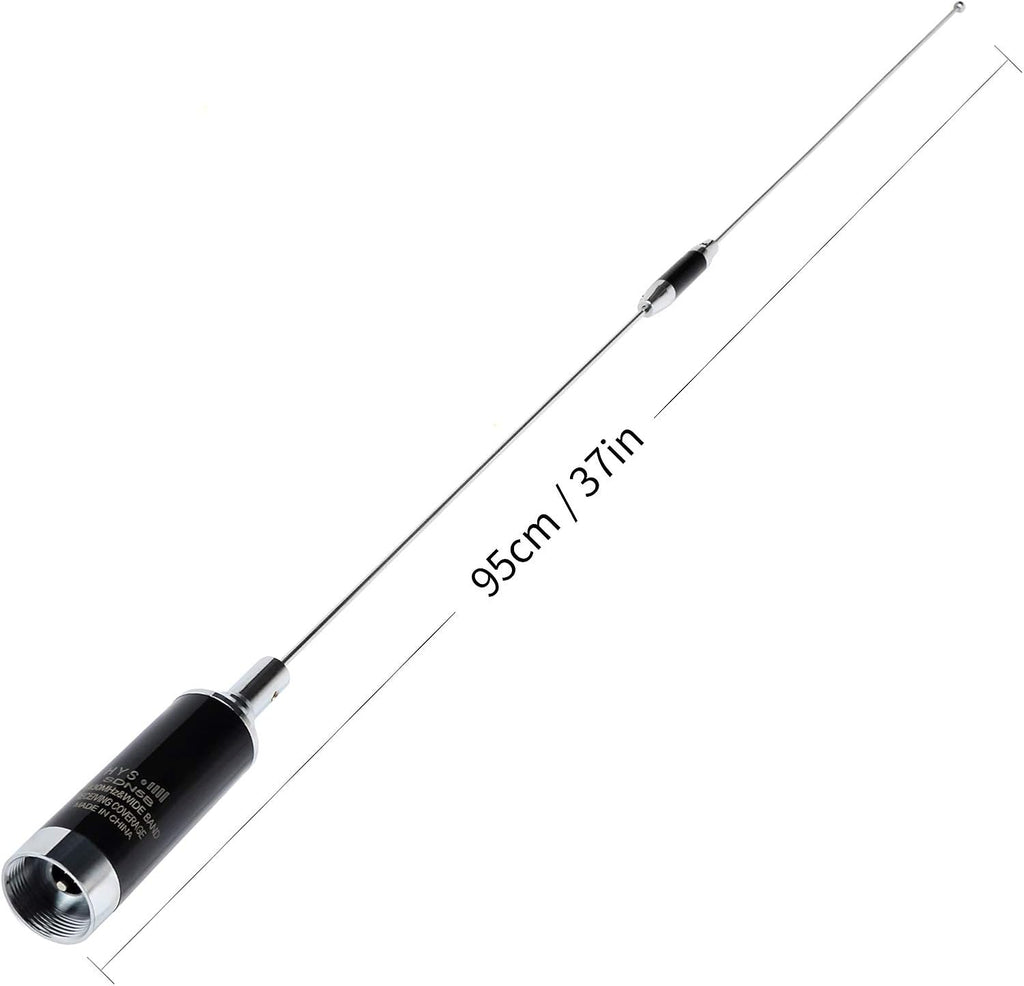 Dual Band NMO Mobile Antenna Stainless Steel Whip, Pack of 2 U760