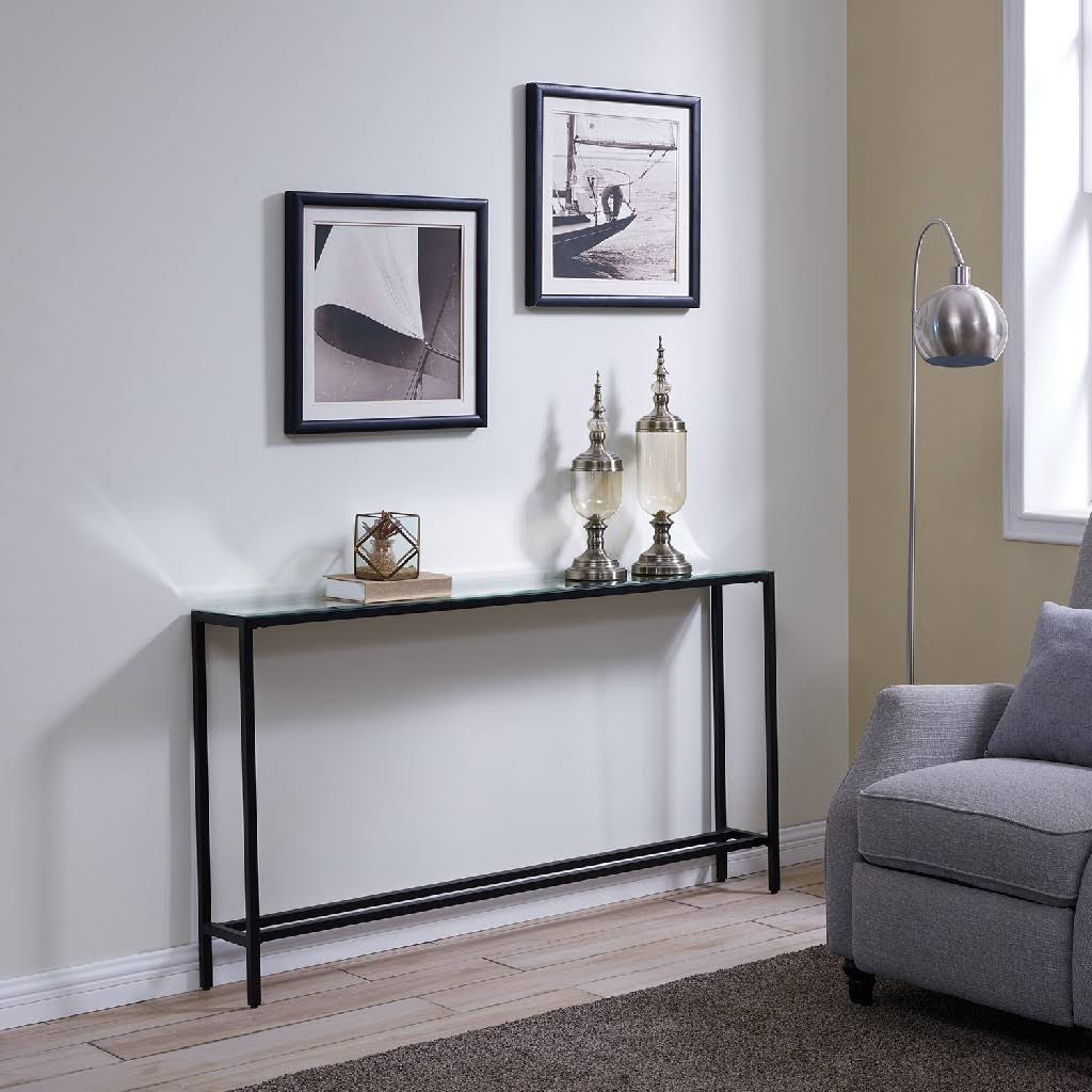 Glass Top Console Table J451