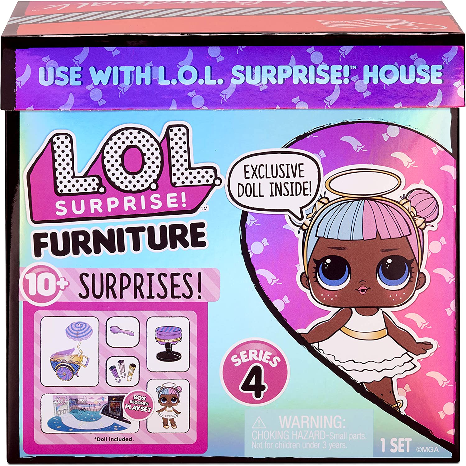 Doll Candy Cart Furniture Set with Sugar Doll and 10+ Surprises P2128