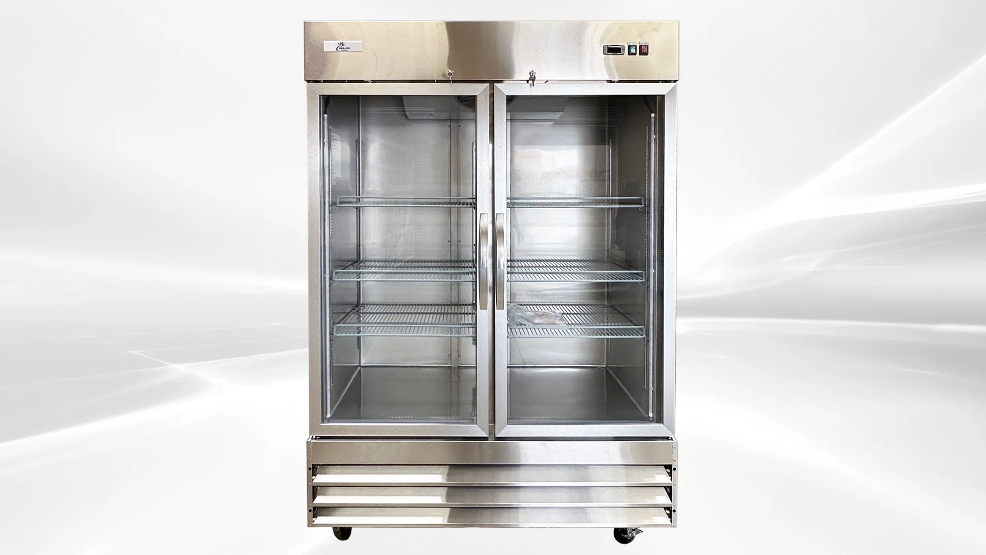 47 Cu.ft Stainless Steel Commercial Dual Glass Door NSF Freezer E29272