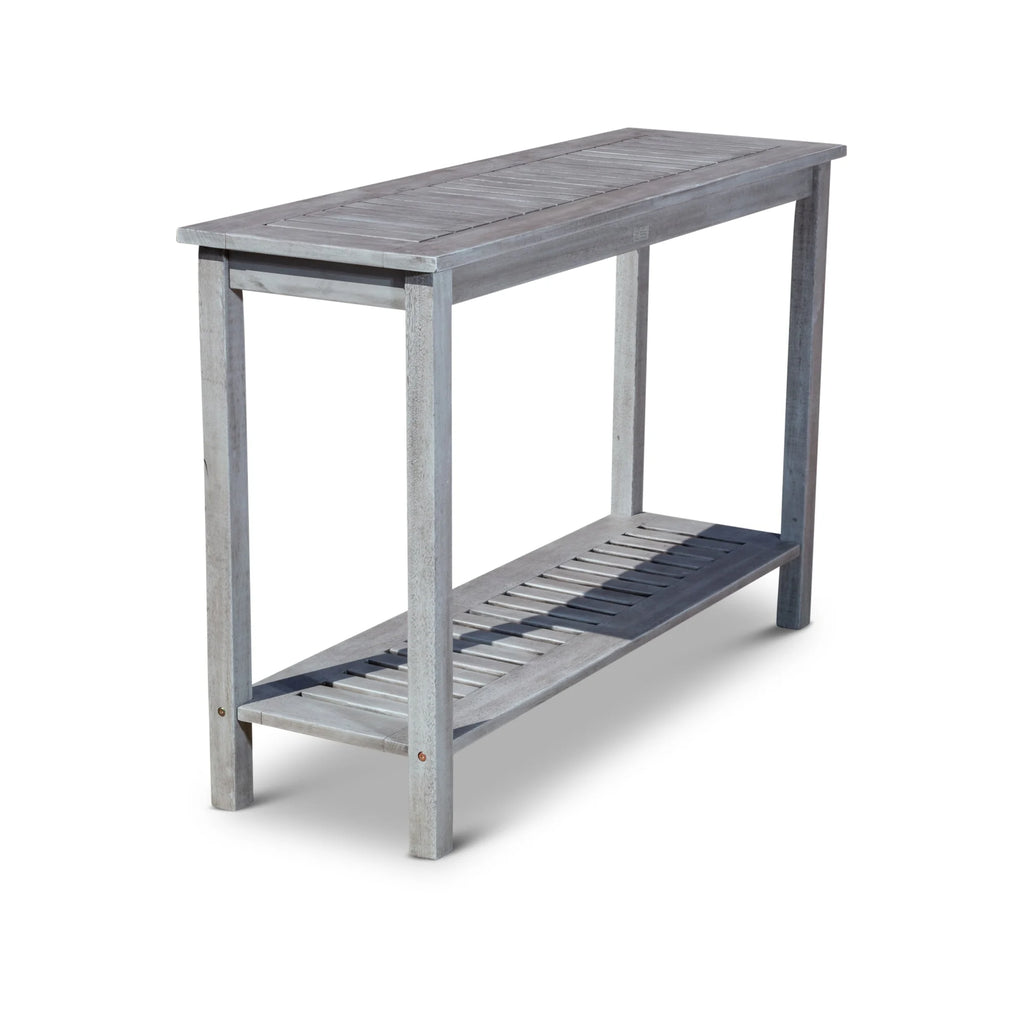 Silver Gray Eucalyptus Console Table Z42266
