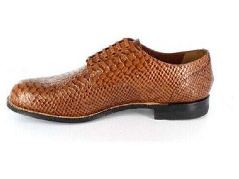 Anaconda Print Leather Shoes Tan J852662