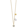 Real 14kt Yellow Gold Diamond Necklace 16.5 inch G5856