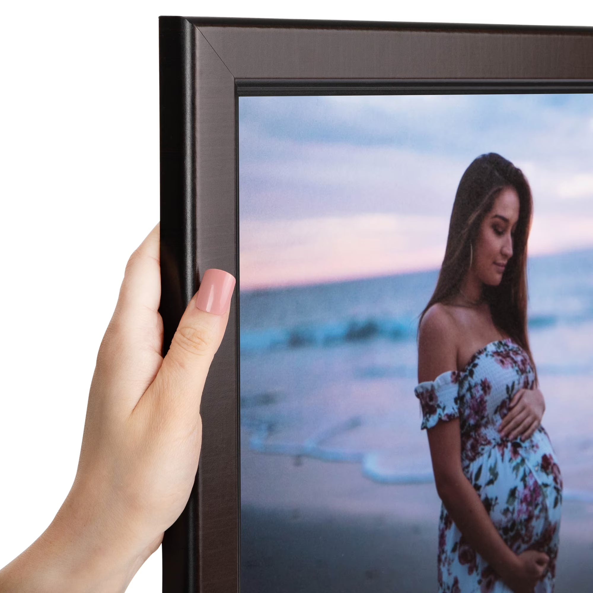 20x24 Inch Windsor Walnut Picture Frame with Plexi Glass F965