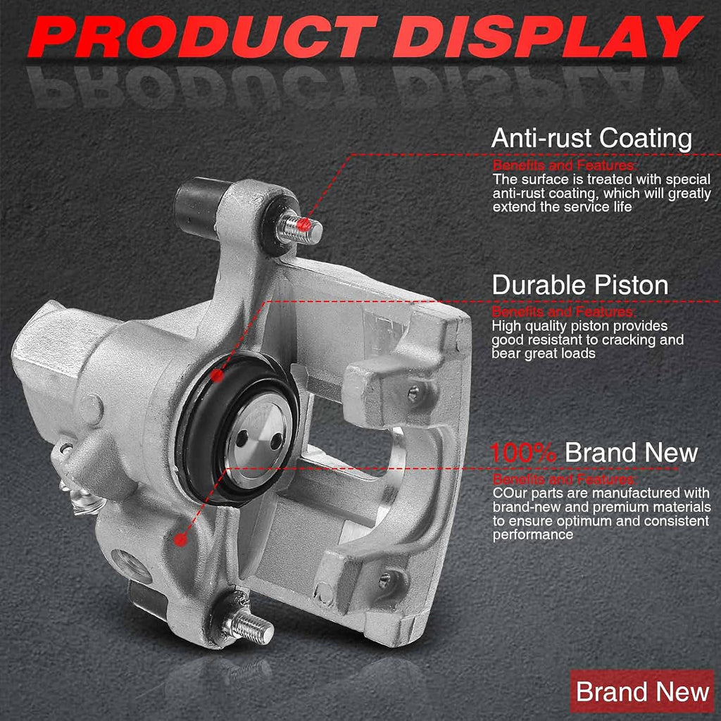 Set of 2 Rear Side Brake Caliper Assembly C4119
