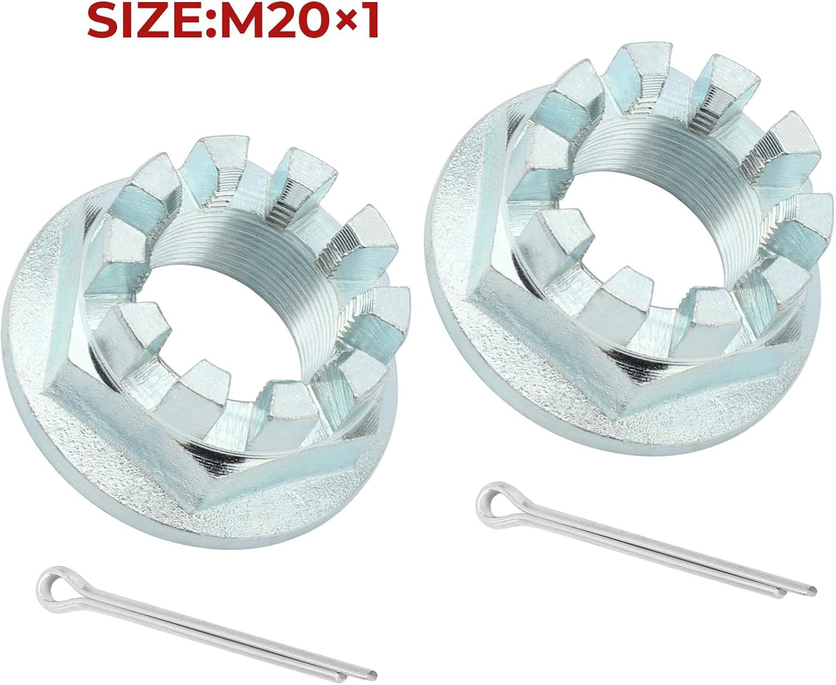 Front & Rear Axle Nuts with Pins 2Pcs J887
