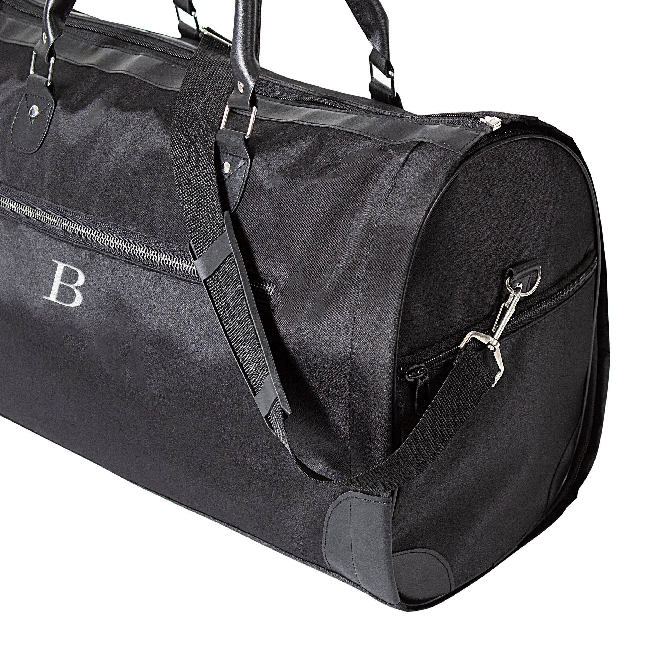 Black Microfiber Convertible Garment Bag D53114