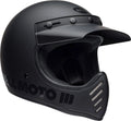 Matte/Gloss Blackout Moto-3 Helmet E6228
