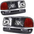 Chrome Housing Black Lens Headlight Assembly S96731