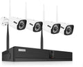 8CH Wireless Security Camera System with 8pcs 1080P Bullet IP Cameras and 1pcs 8CH 1080P NVR I1448