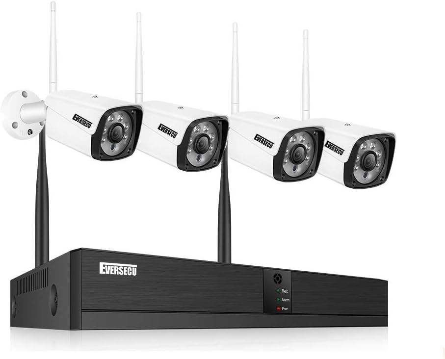 8CH Wireless Security Camera System with 8pcs 1080P Bullet IP Cameras and 1pcs 8CH 1080P NVR I1448