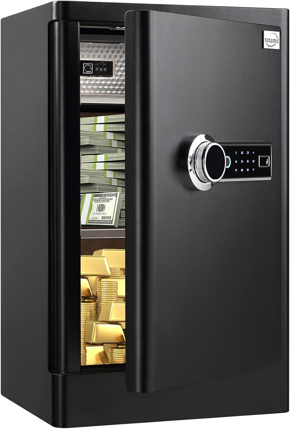 Fingerprint Safe Box 3.02 Cubic Feet with Touch Screen Keypad H56600