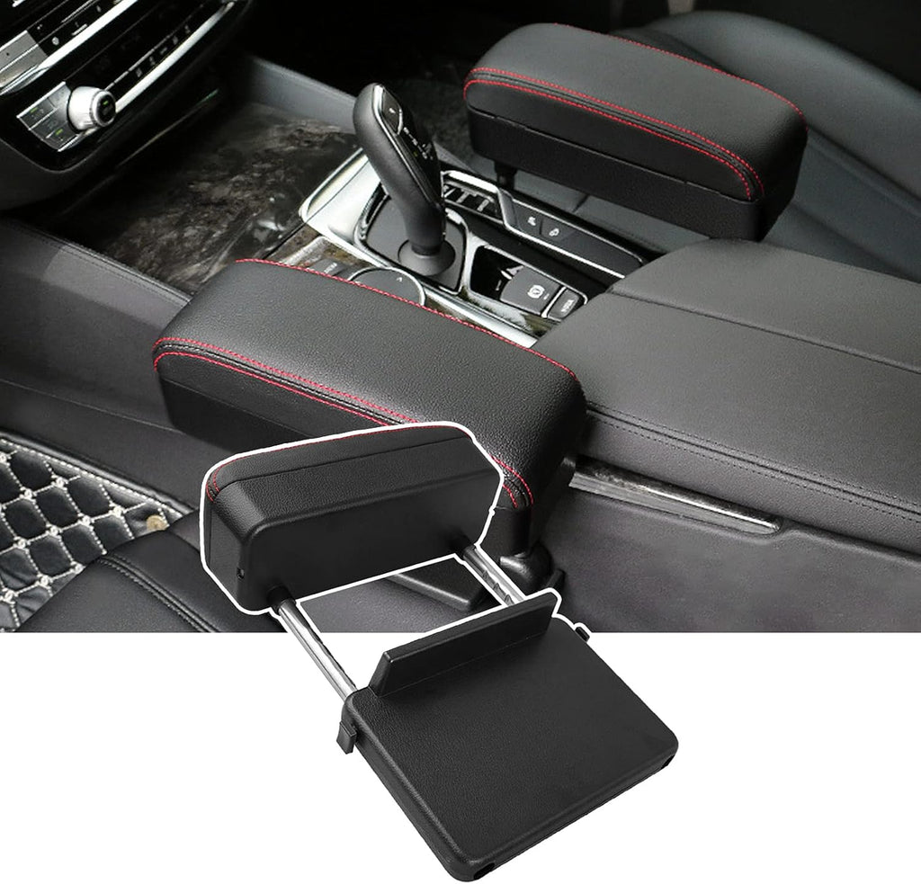 Beige Universal Car Center Console Armrest Cushion D79362