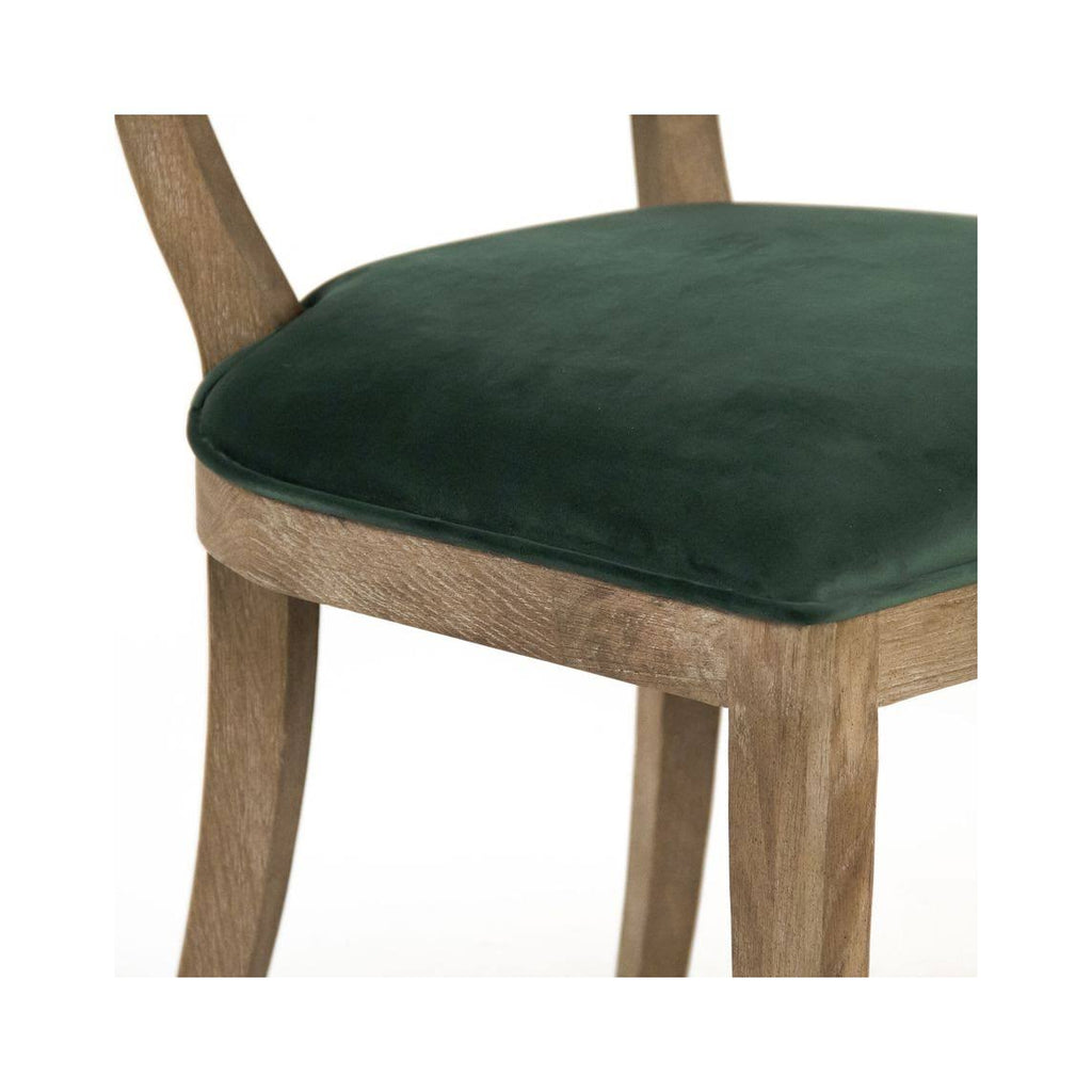 Green Velvet Side Chair B2954