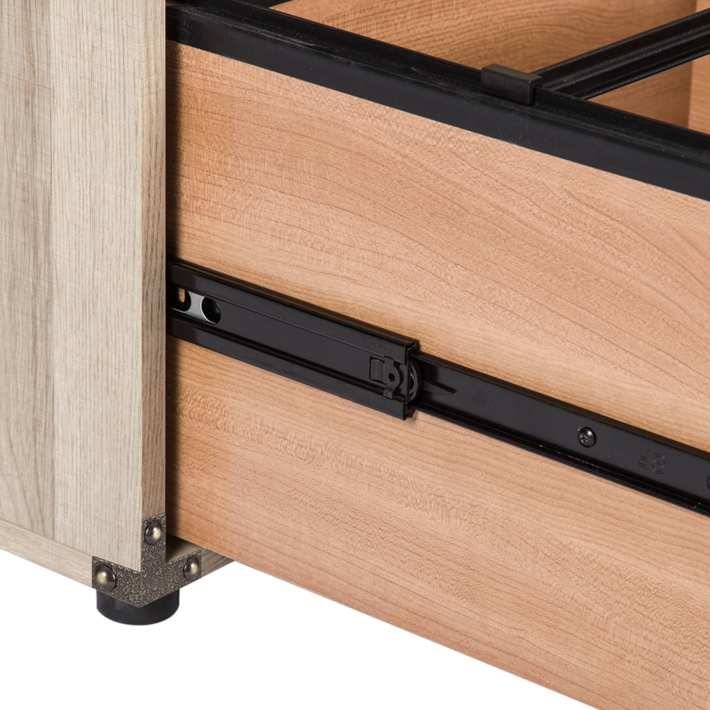 Light Oak Four Drawers Lateral File Q7463