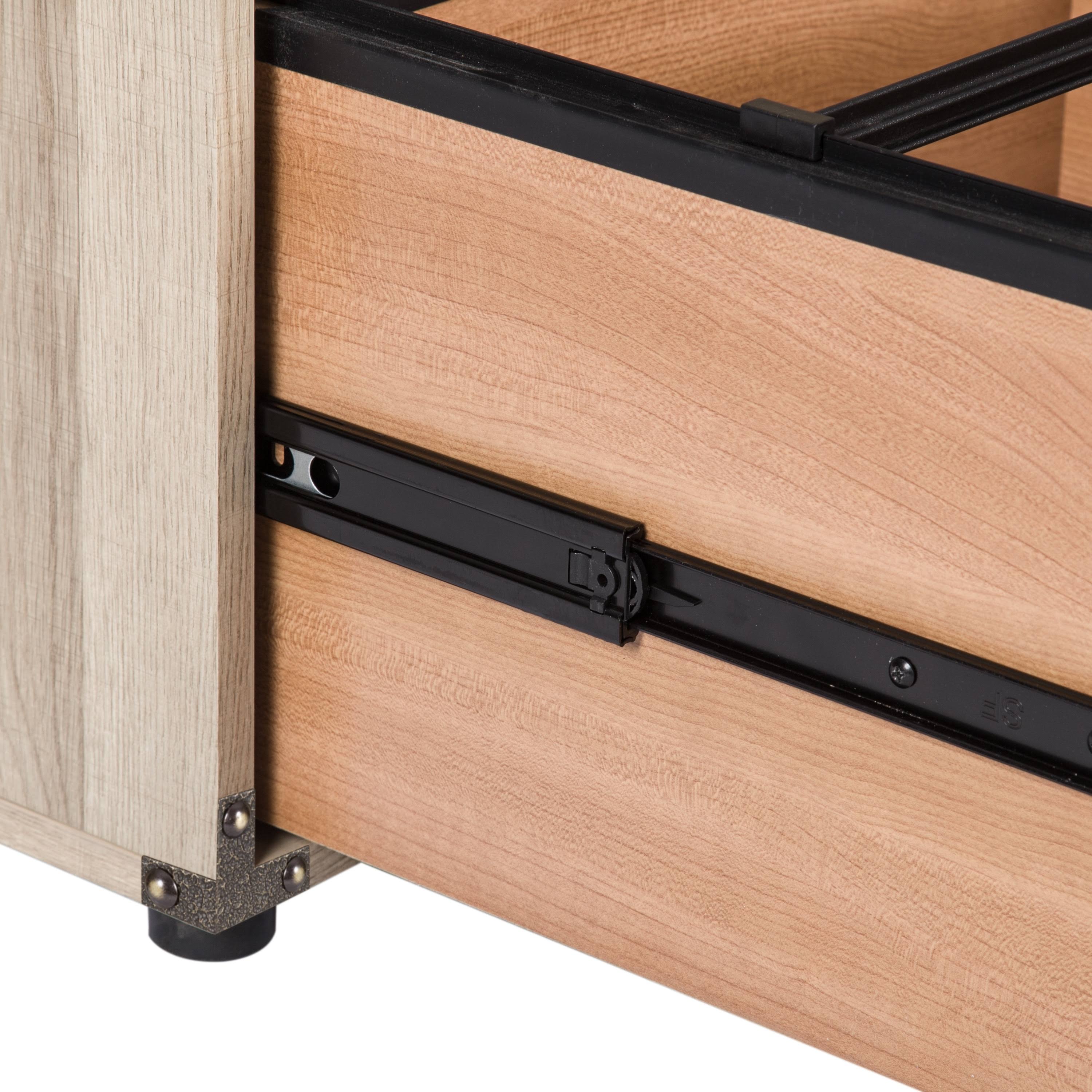 Light Oak Four Drawers Lateral File Q7463