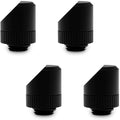 Black 45 Degree Angled Rotary Fitting, 4-Pack L197003