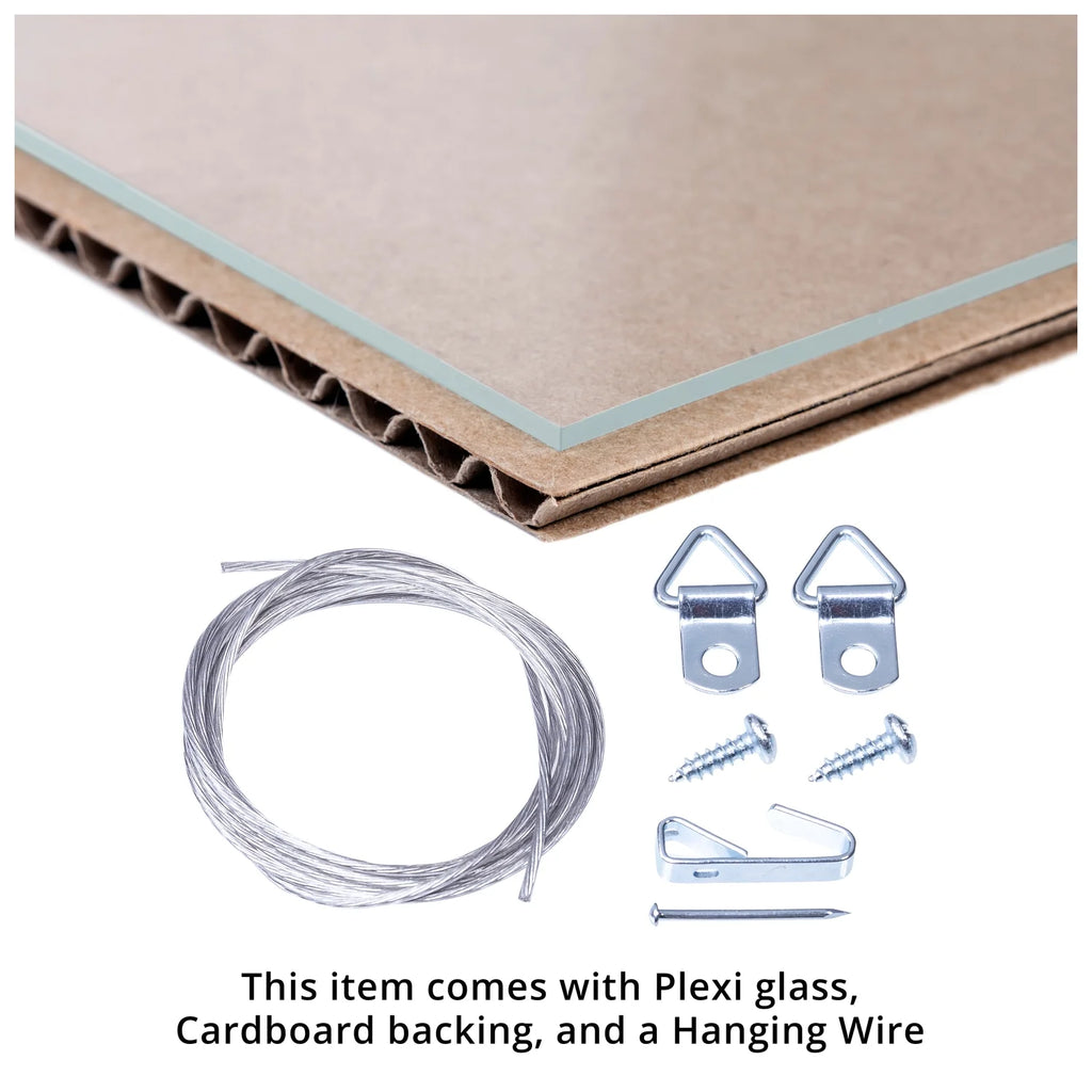 20x24 Inch Windsor Walnut Picture Frame with Plexi Glass F965