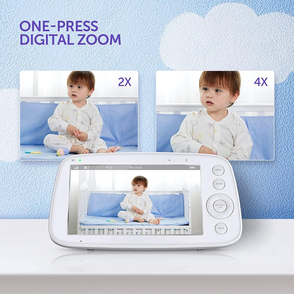 5 720P Video Baby Monitor with Pan-Tilt-Zoom Camera S31421