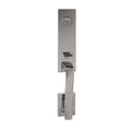 Chrome Single-Cylinder Deadbolt Entry Door Handleset V708004