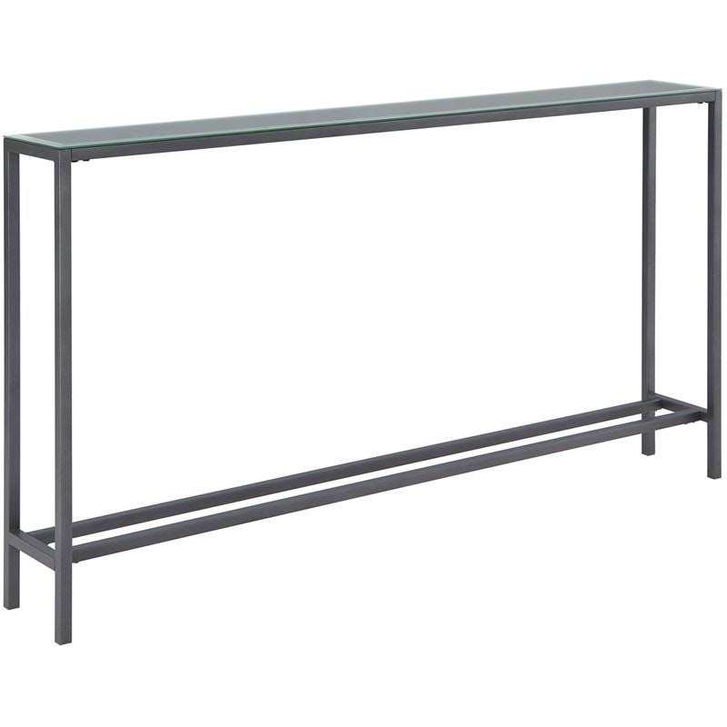 Glass Top Console Table J451