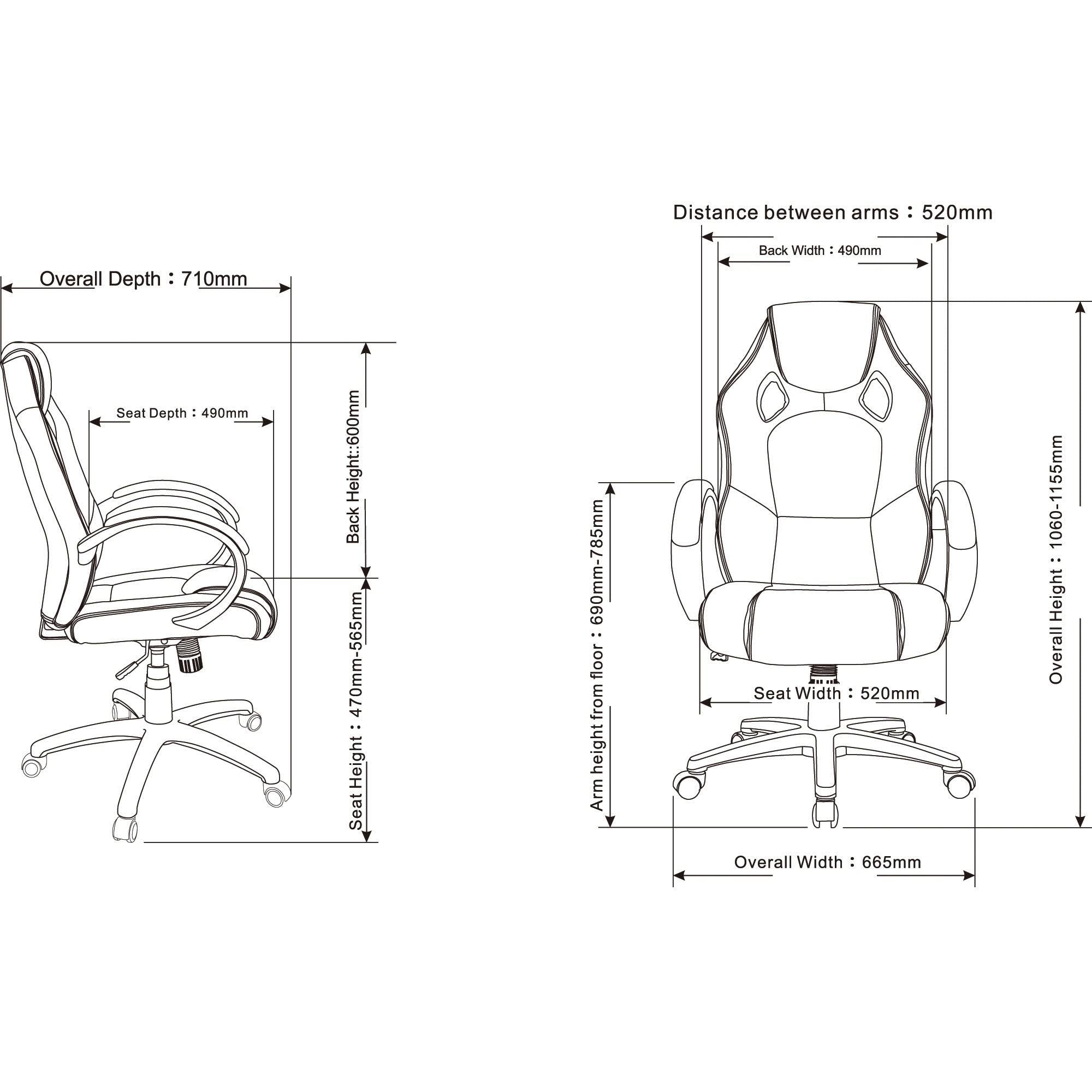 Black High-Back Gaming Chair R35399