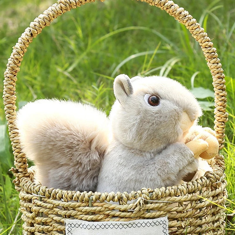 20cm Plush Squirrel Stuffed Doll Throw Pillow S703