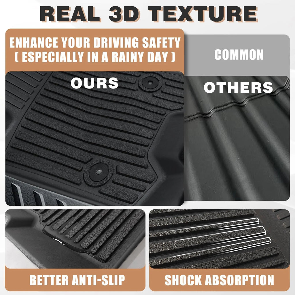 Front Rear Full Set Floor Mats U714