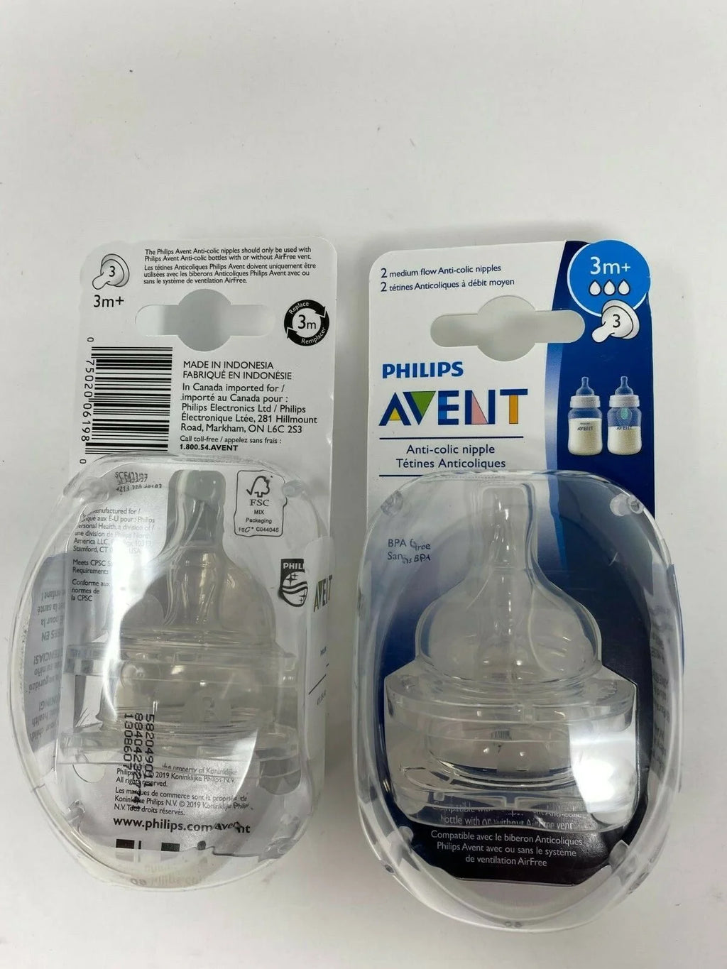 Medium Flow AntiColic Baby Bottle Nipple 2 Packs Of 2 R412