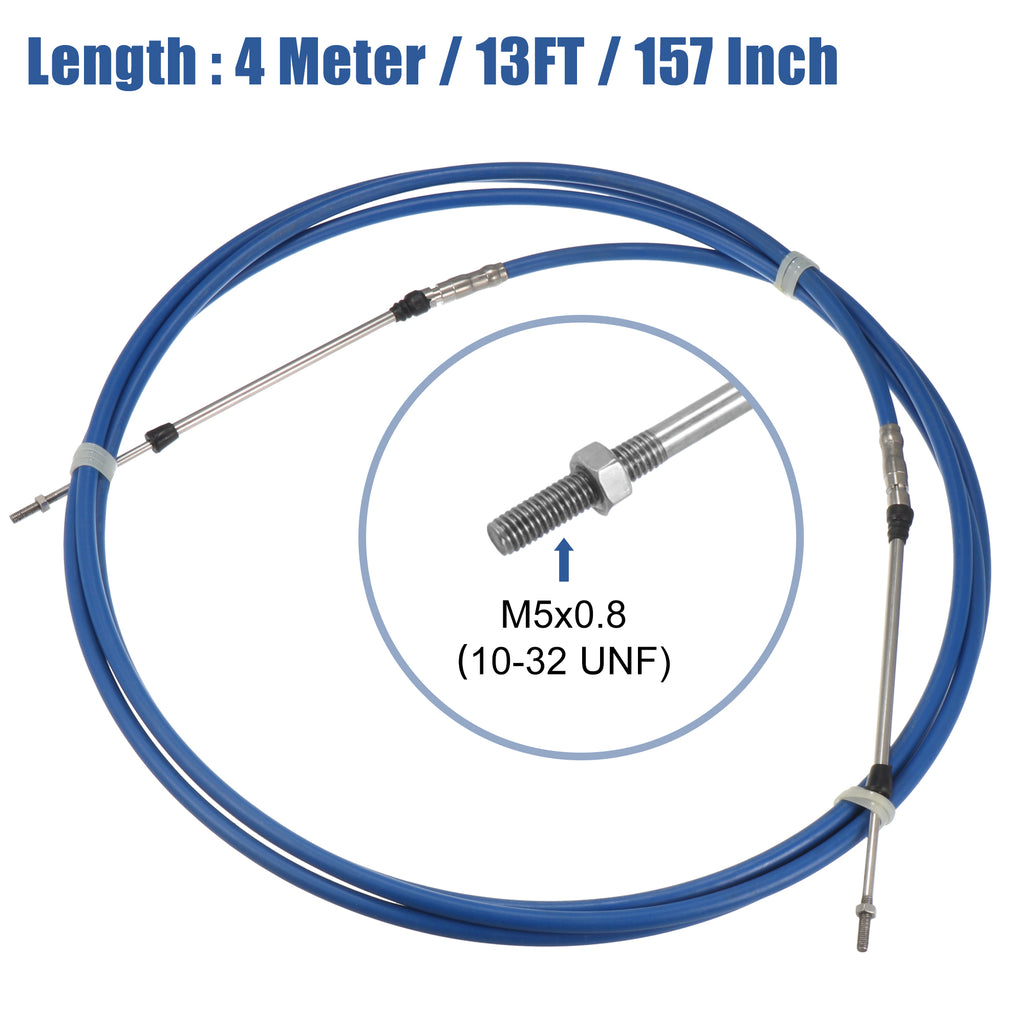 Blue 13ft Marine Throttle Control Cable for Yamaha Outboard Engine J33709
