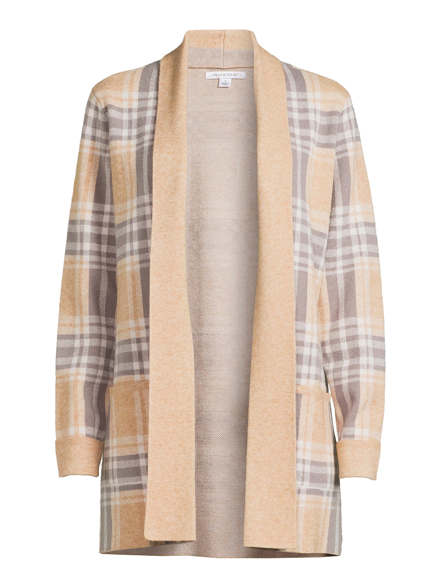 Open Front Cardigan Sweater with Long Sleeves M997038