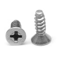 #4-24 x 5/8 Phillips Flat Head Sheet Metal Screw Stainless Steel 18-8 Pk 5000 H975