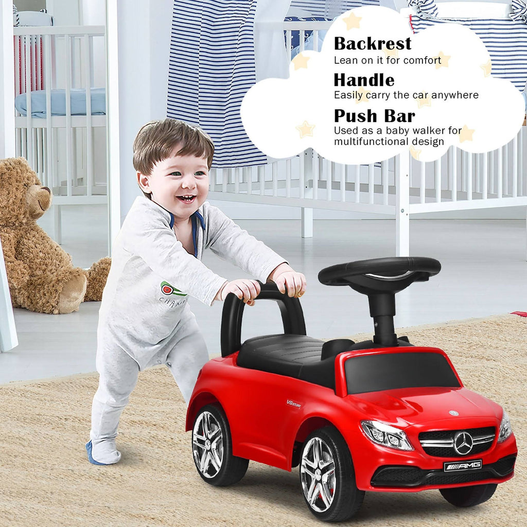 White Kids Ride on Push Car with Music Horn X65077