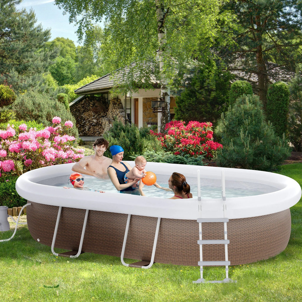 Semi-Inflatable Frame Above Ground Swimming Pool G281037