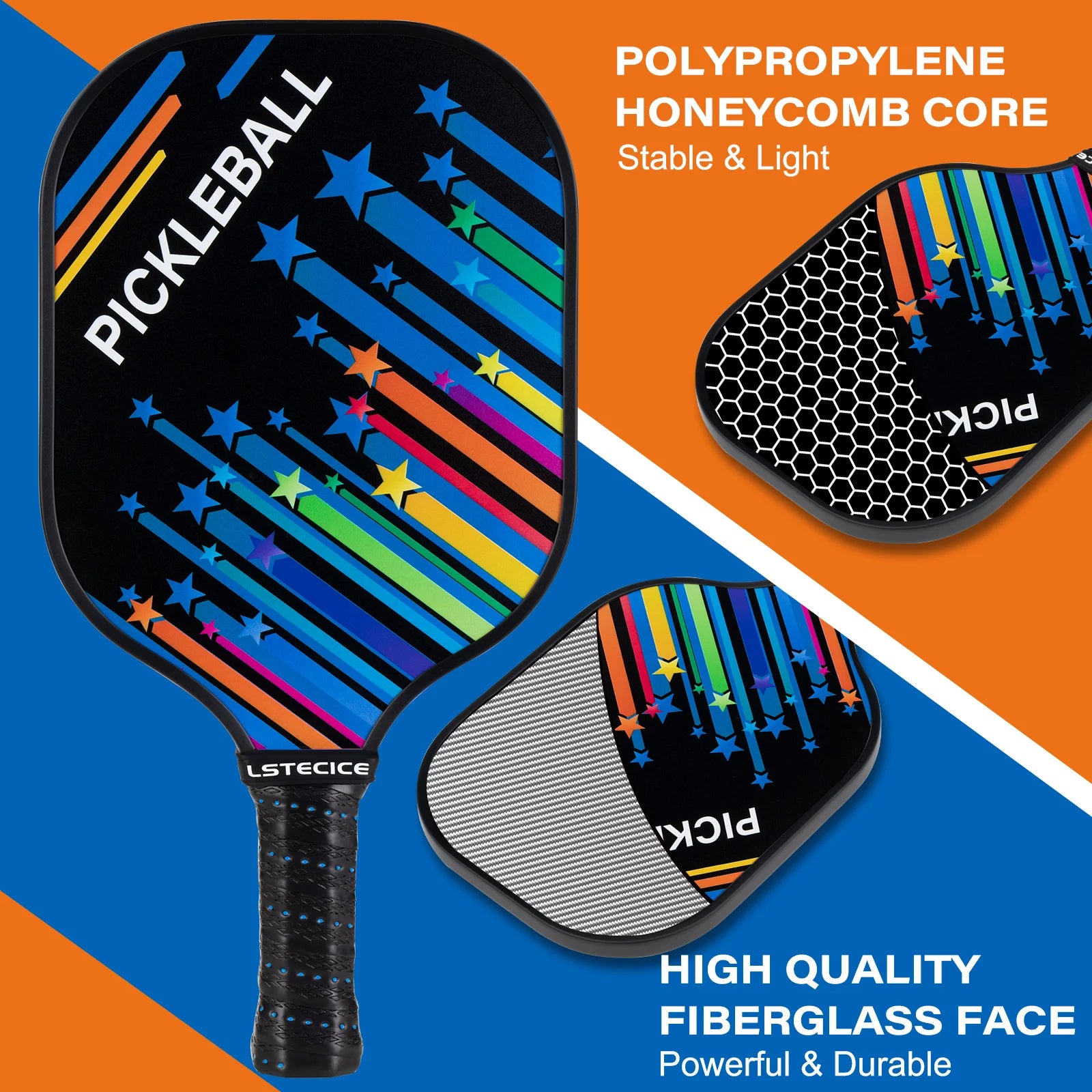 Pickleball Paddle Set of 4 with Black Bag V800383