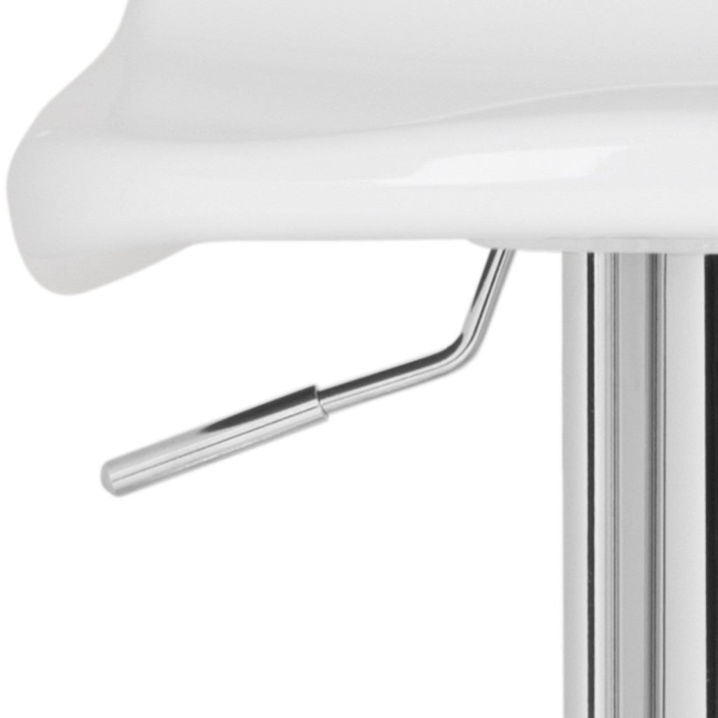 White Swivel Bar Stool L4762