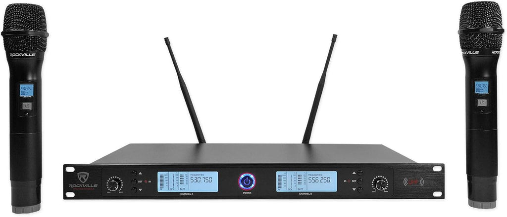 Quad Wireless UHF Handheld/Headset Microphone System 20 Channel N8769