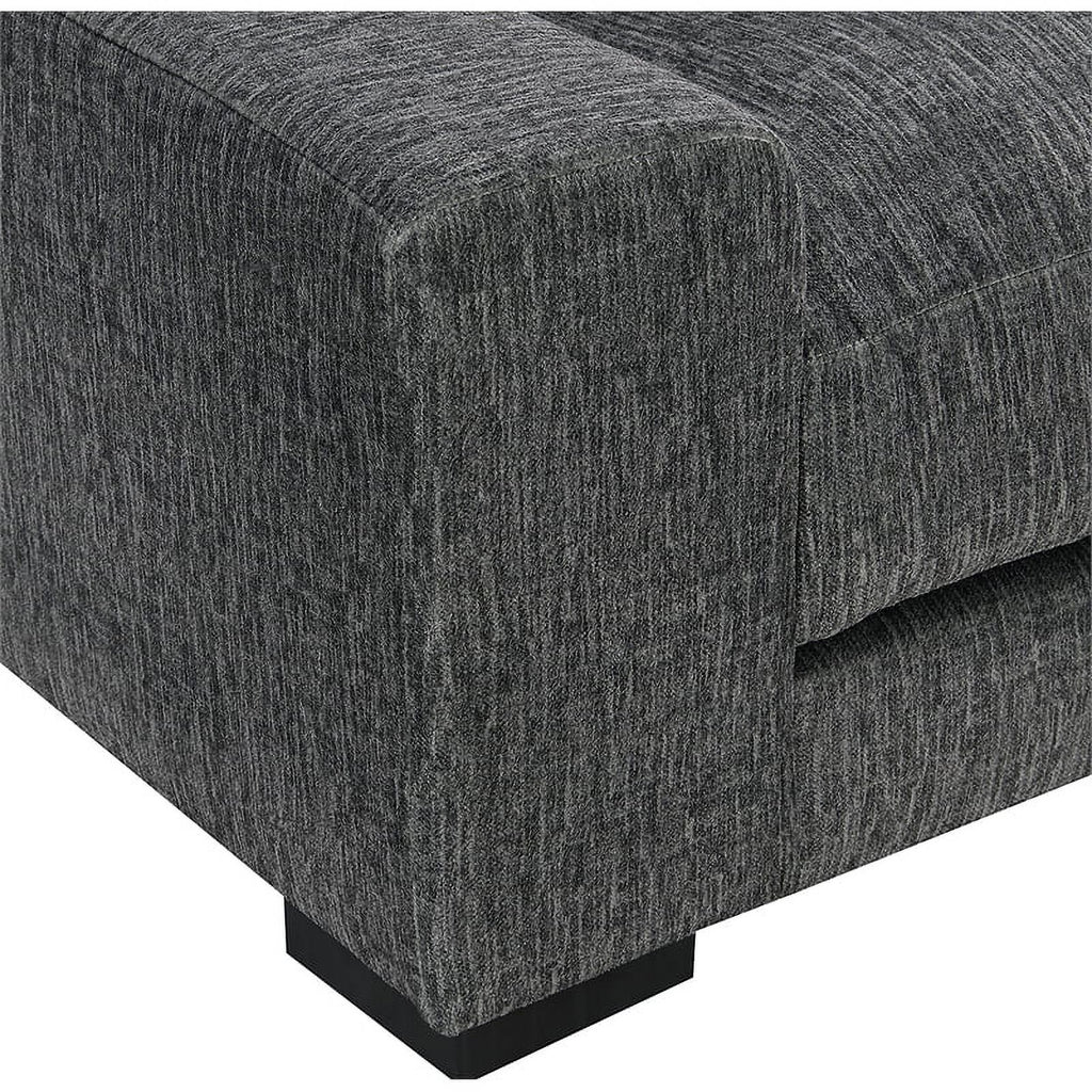 Gray Soft Microfiber Loveseat P21399
