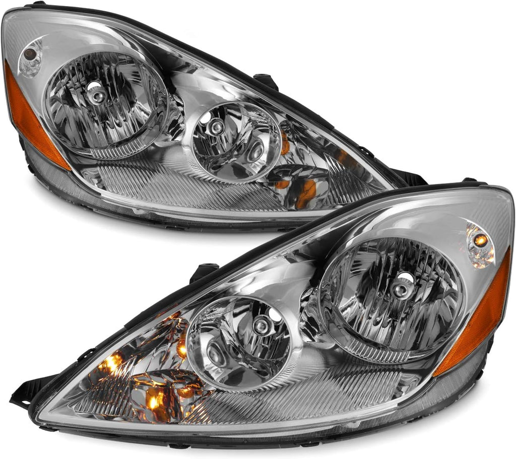 Chrome Housing Headlights Replacement Assembly H90614